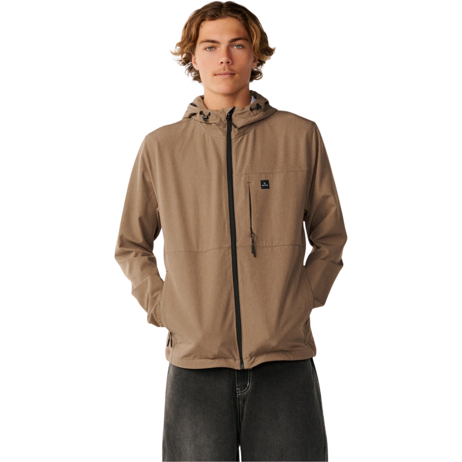 2026 Rip Curl M&auml;nner Elite Anti-Serie Reißverschluss-Jacket CJKAX9 - Walnut